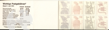 NSR MH 0020 ** - 1974 - reklama "Postgebühren"